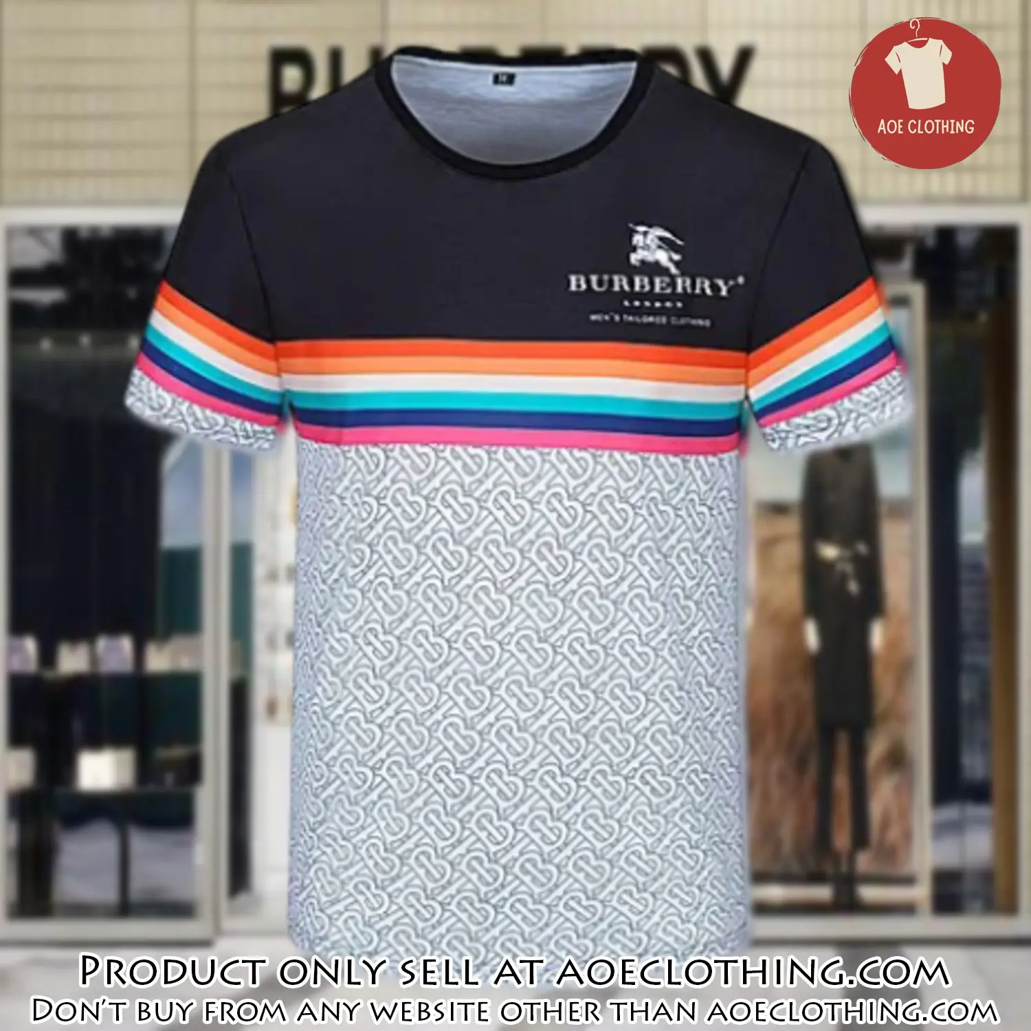 Burberry luxury brand unisex tshirt outfit for men women aoe1748747